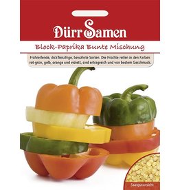Dürr Samen Block-Paprika  Bunte Mischung