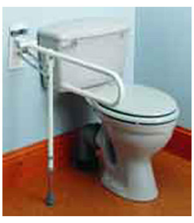Toiletbeugel - opklapbaar met pootje