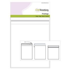 Craft Emotions CraftEmotions Zakjes zelfsluitend transparant 25st 152mmx152mm - Polybags