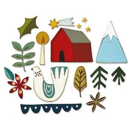Sizzix Sizzix Thinlits Die Set 14PK - Funky Nordic 665576 Tim Holtz