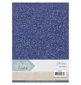 Card Deco Card Deco Essentials Glitter Paper Dark Blue