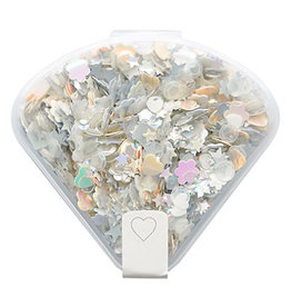 Nellie's Choice Nellie's Choice Sequins assorti White SEQ007