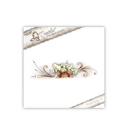 Magnolia Stamps Magnolia Border Flowers   (mounted rubberstamp) 50