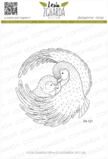 Lesia Zgharda Lesia Zgharda Design Stamp "Under the mother's wing | Cuddling birds stamp" FA121