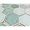 Mosaic tile hexagon CG SAN5