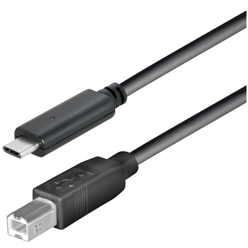 KEM USB-C - USB-B kabel - 1.8 meter KEM USB-C - USB-B kabel - 1.8 meter