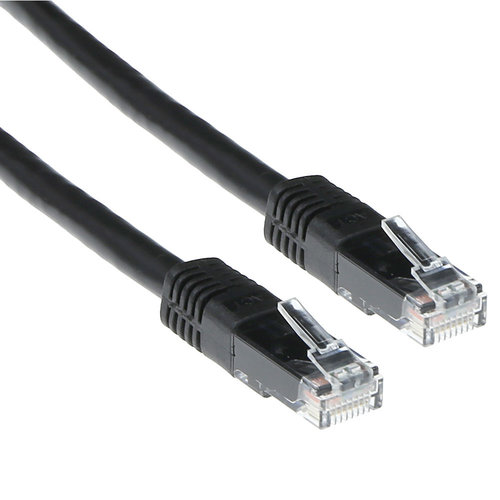 ACT Cat 5e UTP 1.0 meter Zwart ACT Cat 5e UTP 1.0 meter Zwart