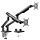 MyWall Monitorarm voor 2 monitoren met gasveer HL 23-2 (17-32 inch)