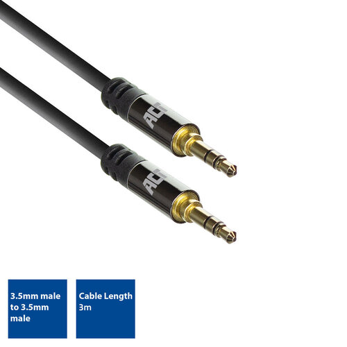 ACT H.Q. 3,5 mm jack - 3,5 mm jack kabel - 3.0 meter