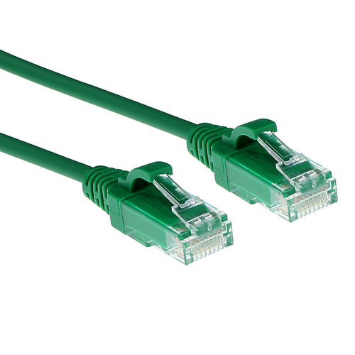 ACT CAT 6 UTP 0.5 meter SLIMLINE Groen ACT CAT 6 UTP 0.5 meter SLIMLINE Groen