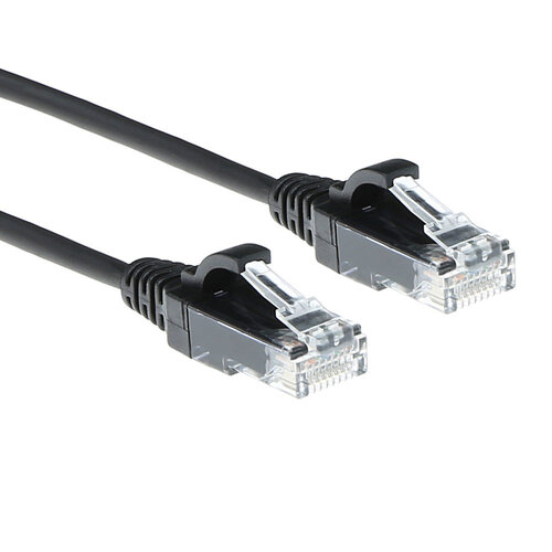 ACT CAT 6 UTP 1.0 meter SLIMLINE Zwart ACT CAT 6 UTP 1.0 meter SLIMLINE Zwart