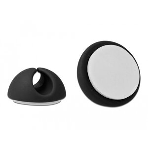 DeLock Zelfklevende Kabelclips (6 stuks) Zwart