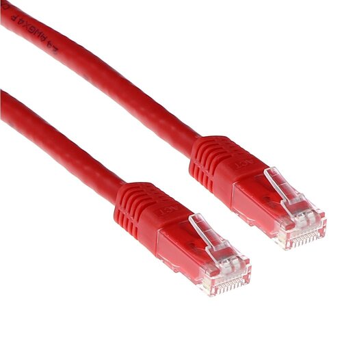 ACT Cat 5e UTP 1.0 meter Rood ACT Cat 5e UTP 1.0 meter Rood