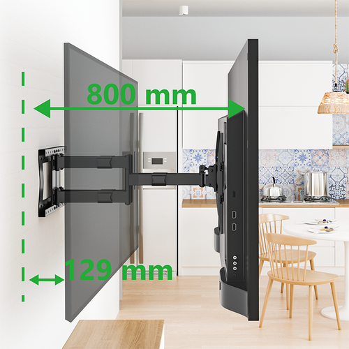 XTRARM TV Beugel Cratos 80 cm Double Rotate 600