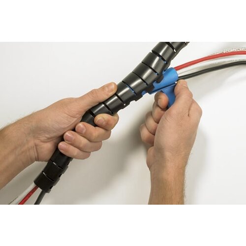 Hellerman-Tyton Kabelbundelslang ∅21mm + tool - Wit - Rol 25 meter