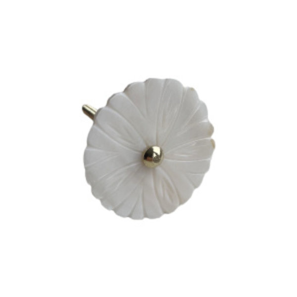 Kastknop Parelmoer Bloem