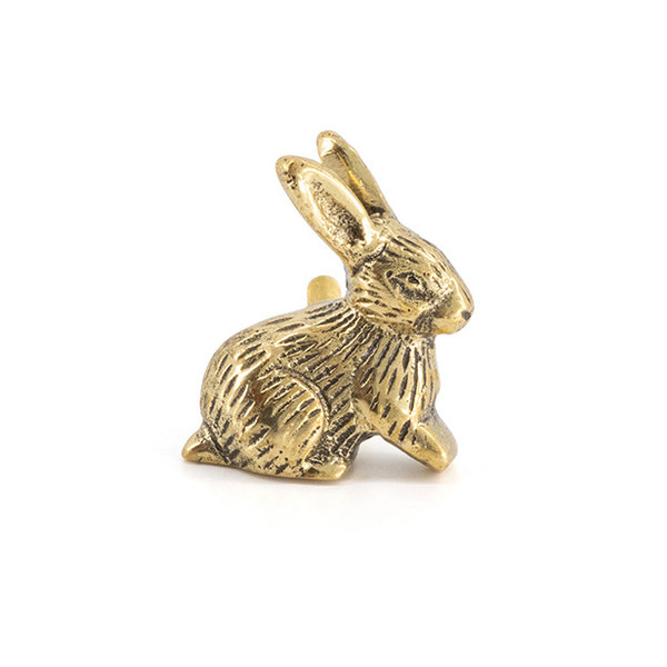 Kastknop Ninny Bunny Links Goud
