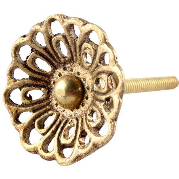 Kastknop Bloem Goud Kom