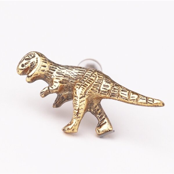Kastknop Dino Goud Tyrannosaurus